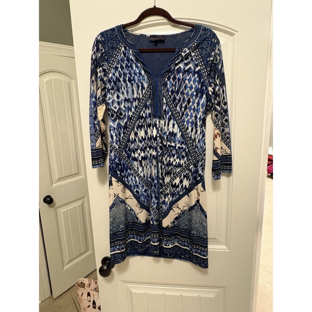 Hale Bob Multi-Color Matte Jersey Shift Dress- M